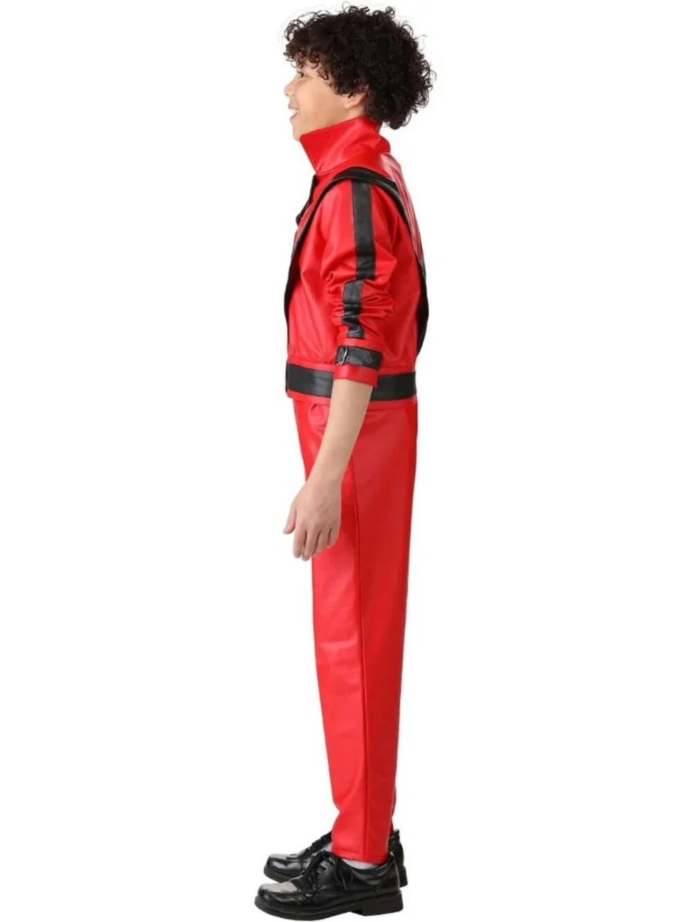 Kids' Thriller Costume - Red Tracksuit Halloween Outfit for Boys & Girls